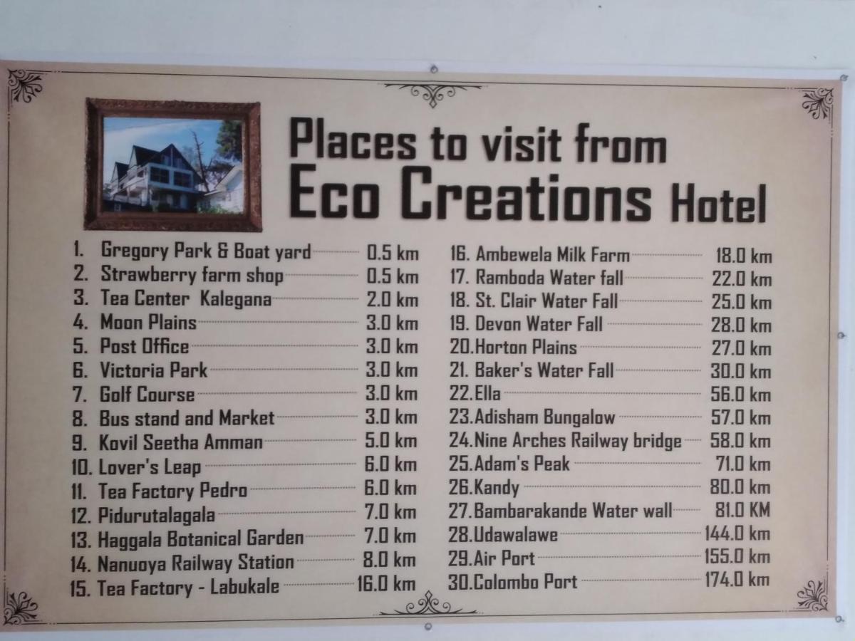 Hotel Eco Creations Nuwaraeliya Nuwara Eliya Zewnętrze zdjęcie